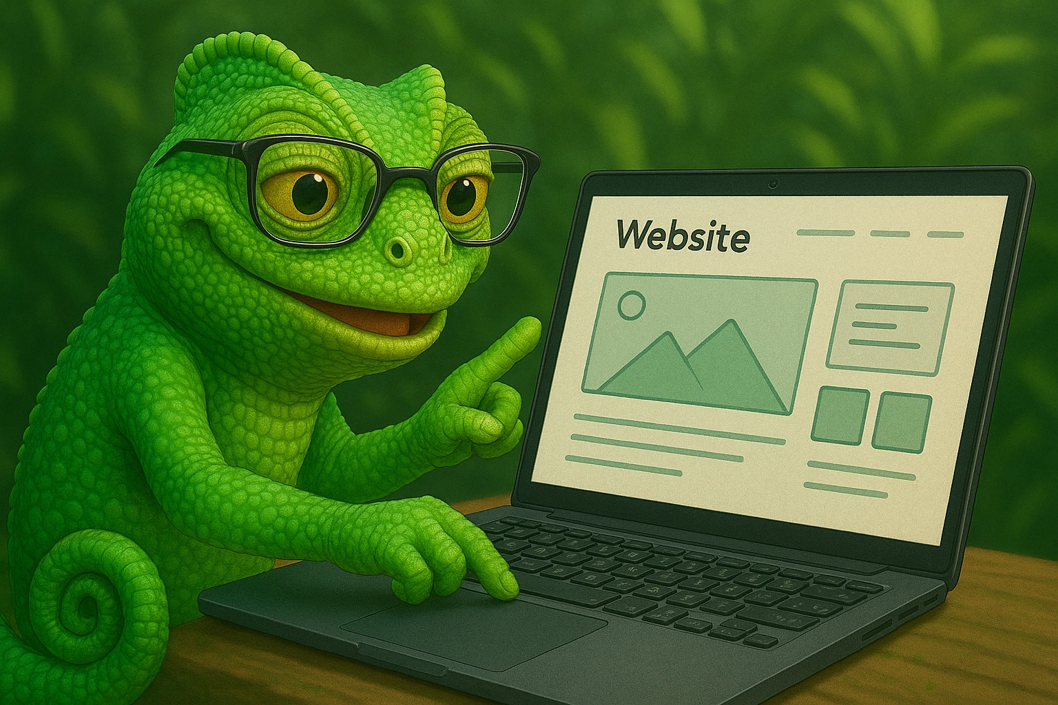 Camaleón con agencia diseño web